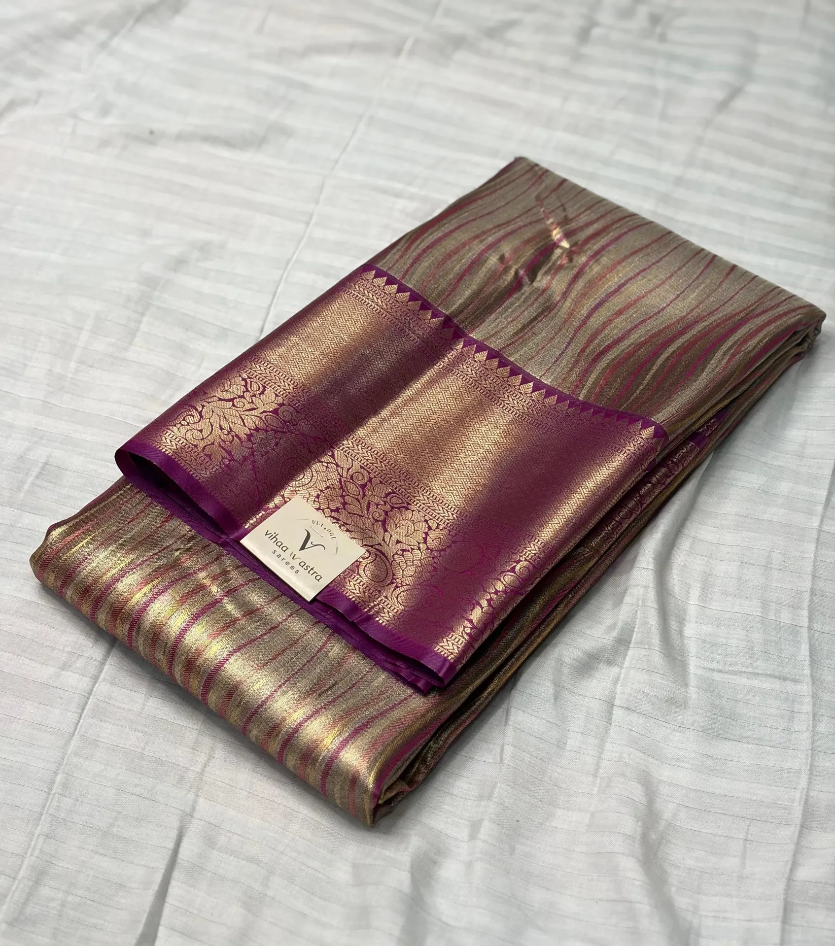 VVS101 Hot Pink Kanchi Silk Saree