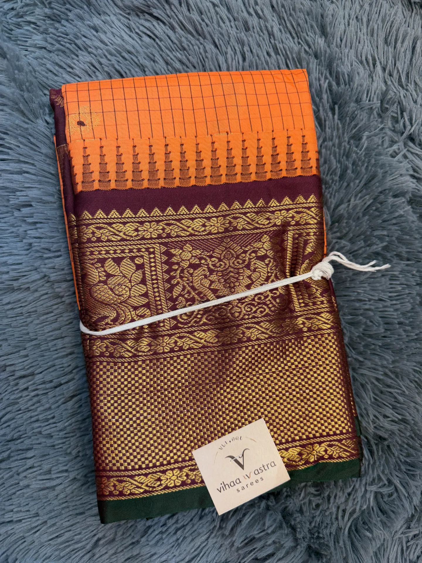 Kanchipattu Saree (Orange)